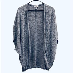 Heather blue open cardigan